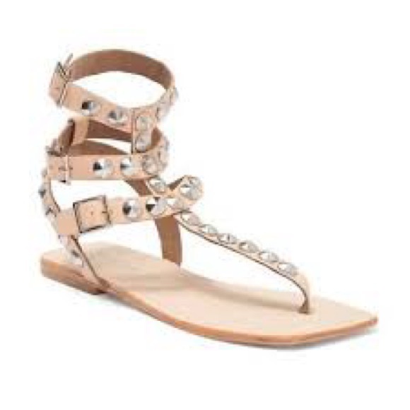 Jeffrey Campbell Chandelier Studded T-Bar Sandals - Picture 3 of 5